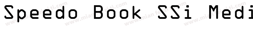 Speedo Book SSi Medium字体转换